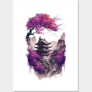 Japanese Scenery In Watercolor Posters and Art